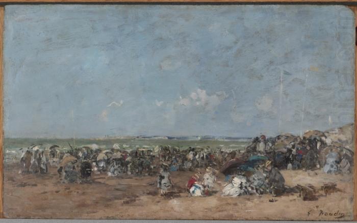 Eugene Boudin Beach Scene china oil painting image